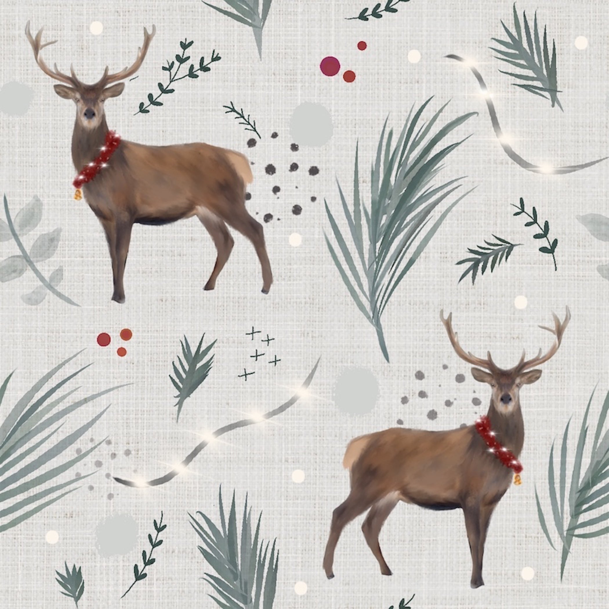 Deer - Woven Fabric – Minkee Minky Fabrics Australia