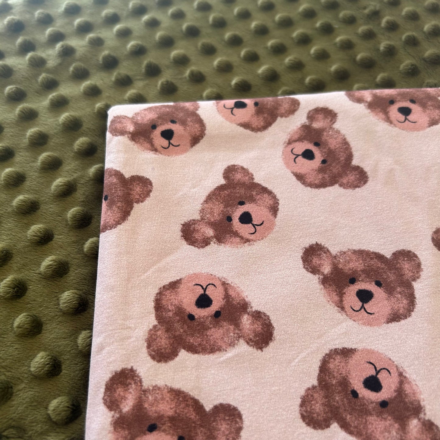 Brown Bears - Cotton Lycra Fabric