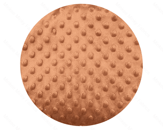 Premium Minky Dot Fabric - Sandstone